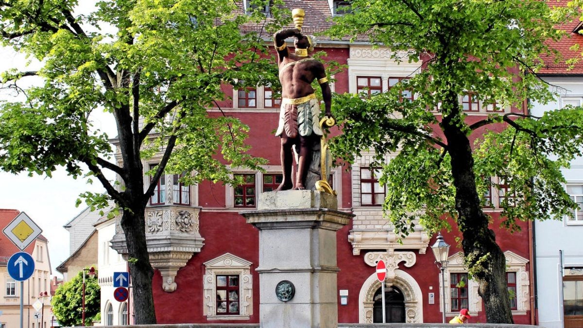 Der Mohrenbrunnen in Eisenberg.