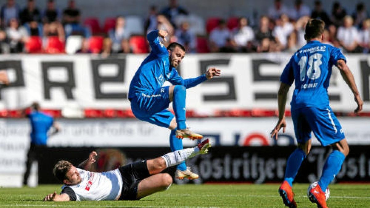 Thüringenpokal-Finale: Wacker Nordhausen gegen Preußen Bad Langensalza.