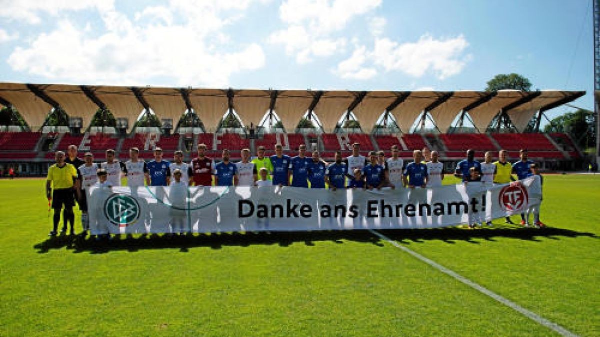 Thüringenpokal-Finale: Wacker Nordhausen gegen Preußen Bad Langensalza.