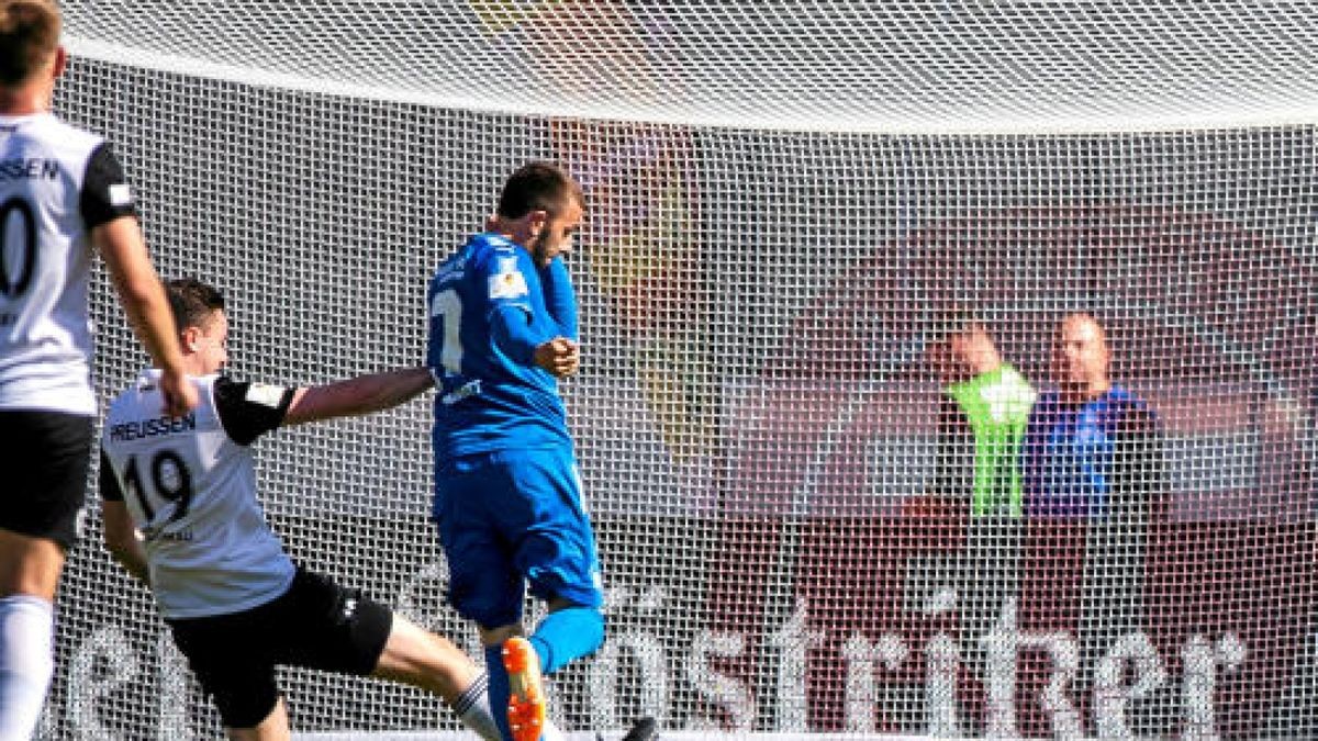 Thüringenpokal-Finale: Wacker Nordhausen gegen Preußen Bad Langensalza.