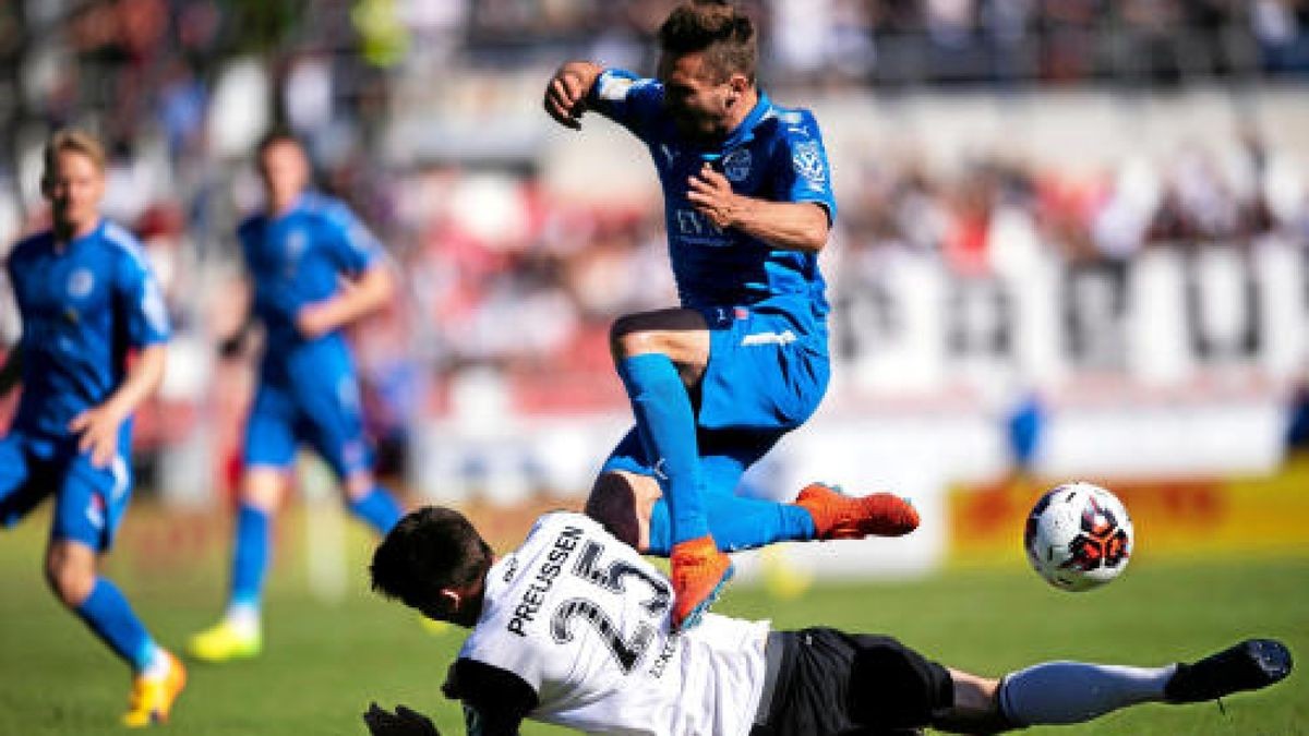 Thüringenpokal-Finale: Wacker Nordhausen gegen Preußen Bad Langensalza.