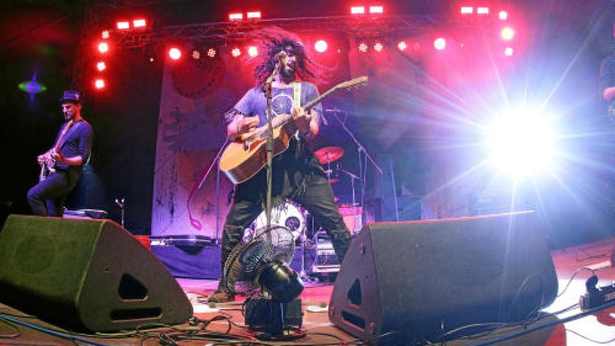 Rudolstadtfestival: Hard-Rocker Ramy Essam aus Ägypten; Foto: Mediengruppe Thüringen/Peter Scholz