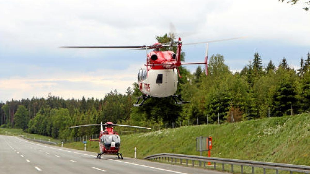 Bei dem Unfall auf der Bundesautobahn 9 bei Dittersdorf sind vier Menschen, davon eine hochschwangere Frau, zum Teil schwer verletzt worden. Foto: Oliver Nowak