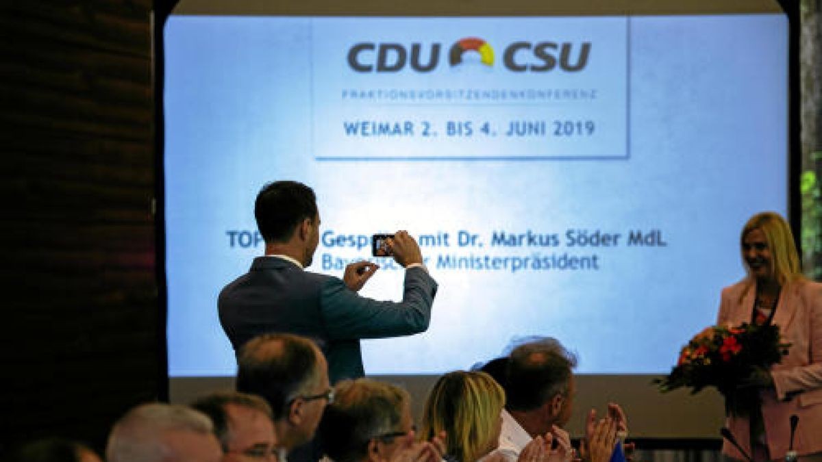 Impressionen von der Konferenz der CDU-Fraktionsvorsitzenden von Bund und Ländern in Weimar.