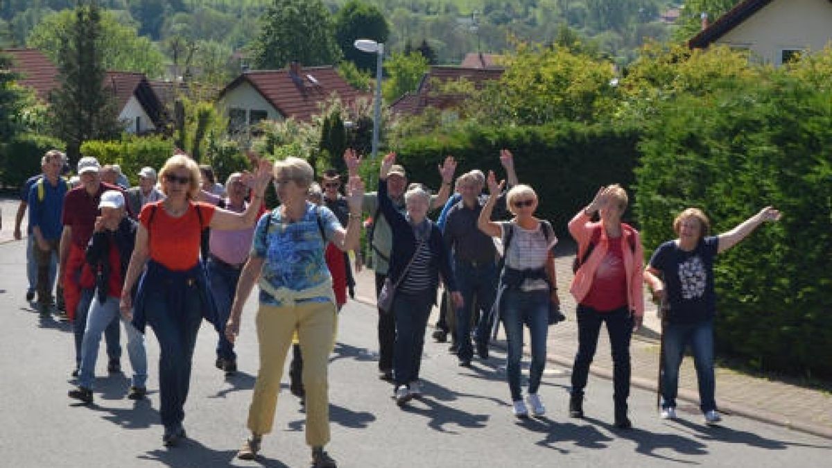 Die Männer feierten ihren Tag bei perfektem Wetter und in bester Laune. Hier: Stedten an der Ilm