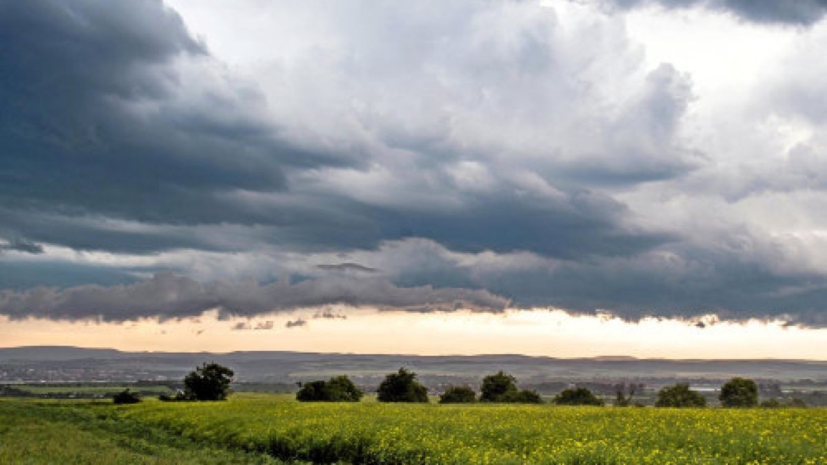 03/06/2019 - Nordhausen: Dunkle Gewitterwolken ziehen am Montag, 3. Juni 2019, über Nordhausen (Thüringen) hinweg. Der Deutsche Wetterdienst (DWD) hat eine amtliche Unwetterwarnung vor schwerem Gewittern in Nordthüringen veröffentlicht. Örtlich könne es Blitzschlag und Platzregen geben. (Foto: Marco Kneise / Thüringer Allgemeine)Foto: Marco Kneise