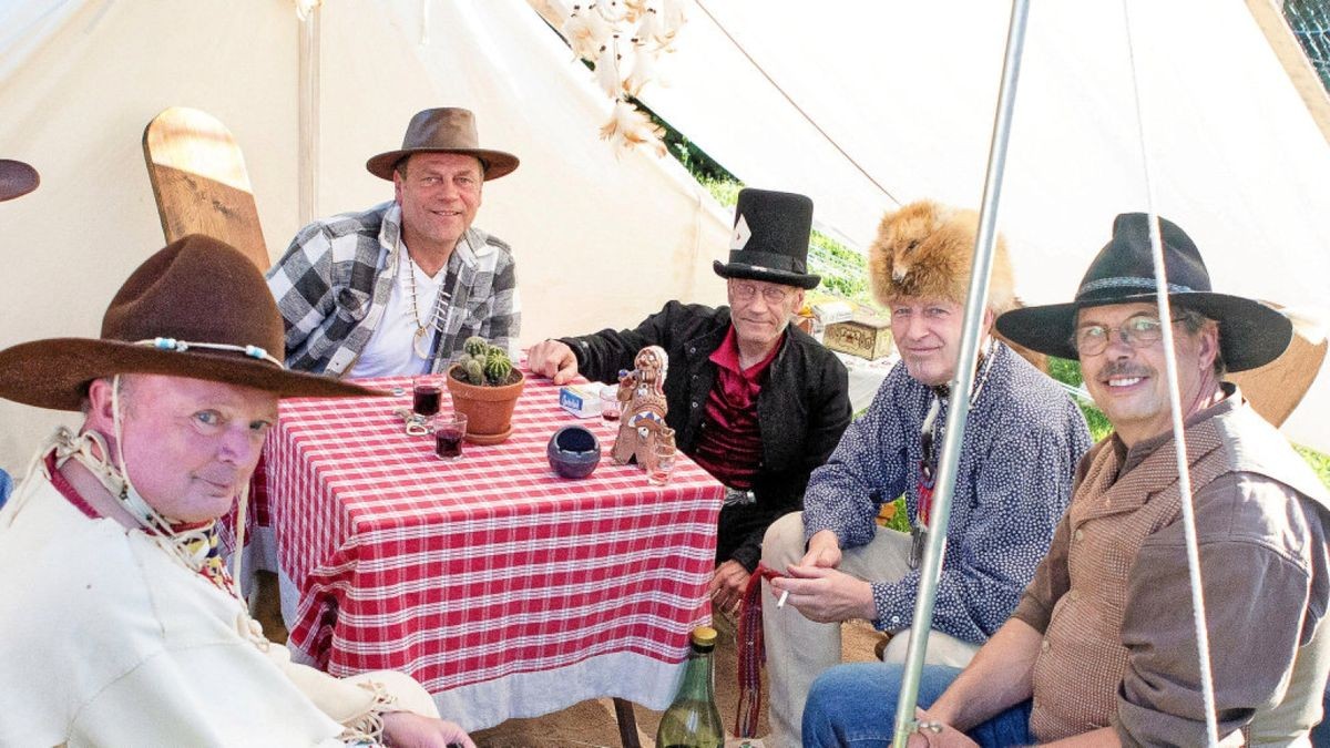 Die Westernfreunde aus Leinefelde, Martinfeld, Heiligenstadt und Uder sind zum Teil schon seit 20 Jahren bei dem Fest mit dabei.