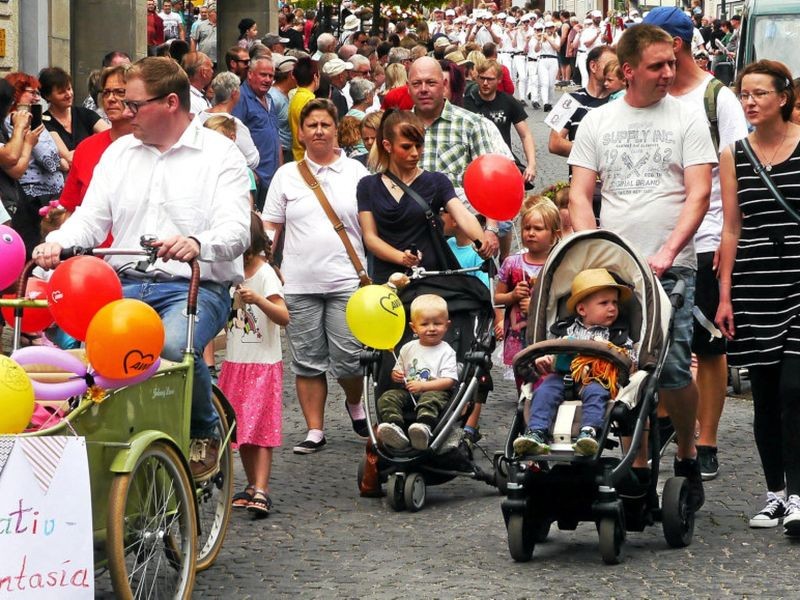 Bad Langensalza: Zum Brunnenfest auch Wasser von oben