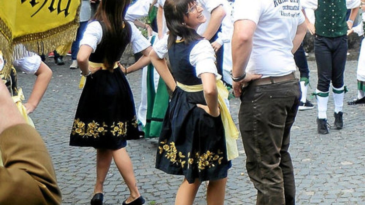 Beim Kinder- und Jugend-Trachtenfest in RuhlaFoto: Jensen Zlotowicz