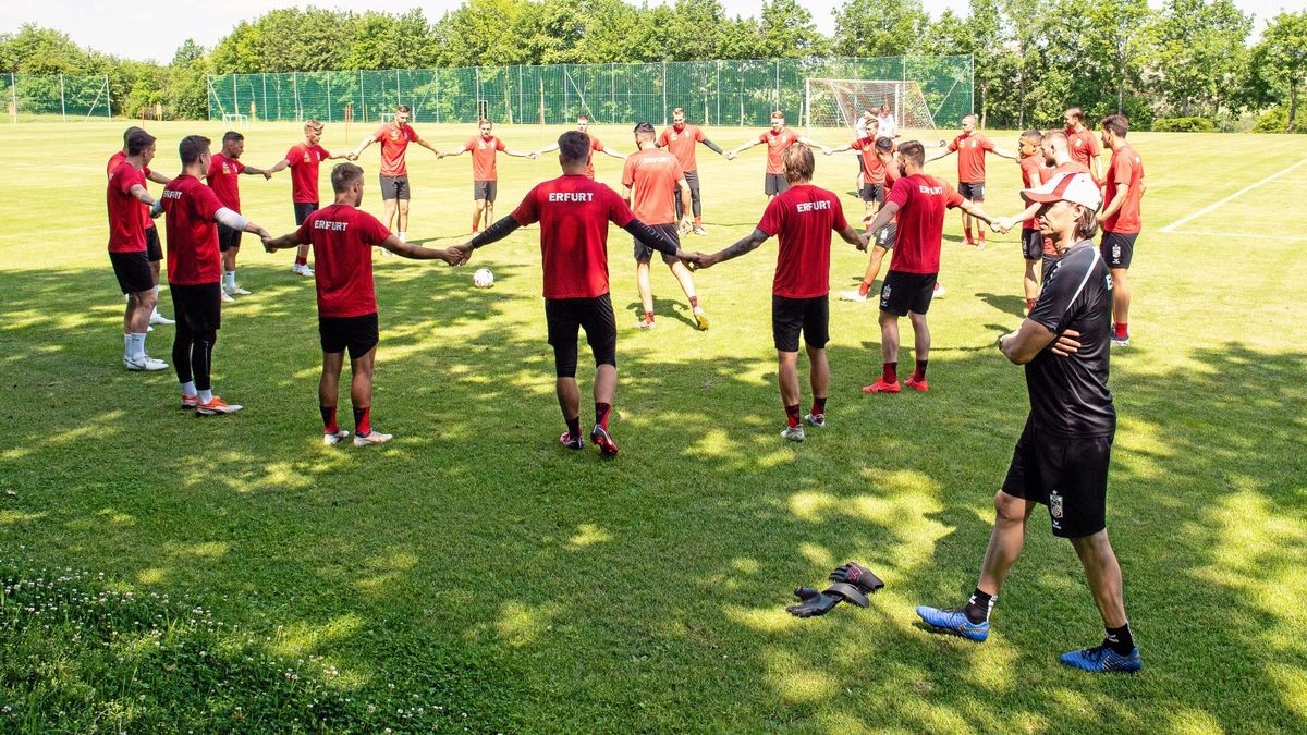 Am Mittwoch fand für Rot-Weiß Erfurt das erste Training nach der Sommerpause statt.