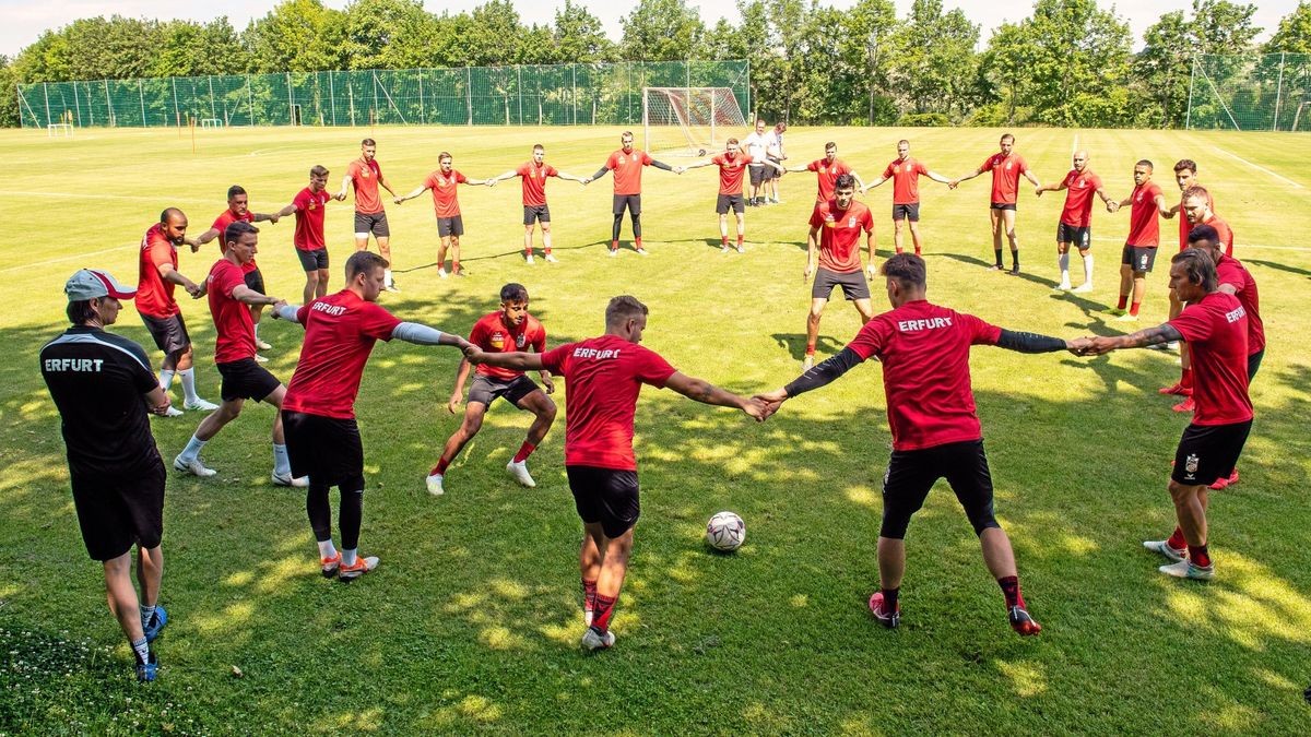 Am Mittwoch fand für Rot-Weiß Erfurt das erste Training nach der Sommerpause statt.