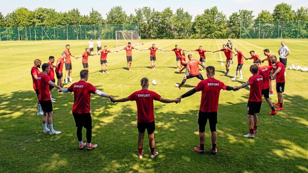 Am Mittwoch fand für Rot-Weiß Erfurt das erste Training nach der Sommerpause statt.