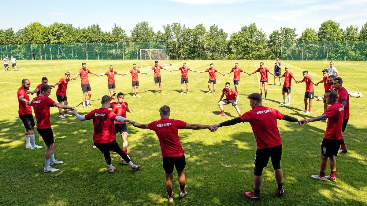 Am Mittwoch fand für Rot-Weiß Erfurt das erste Training nach der Sommerpause statt.