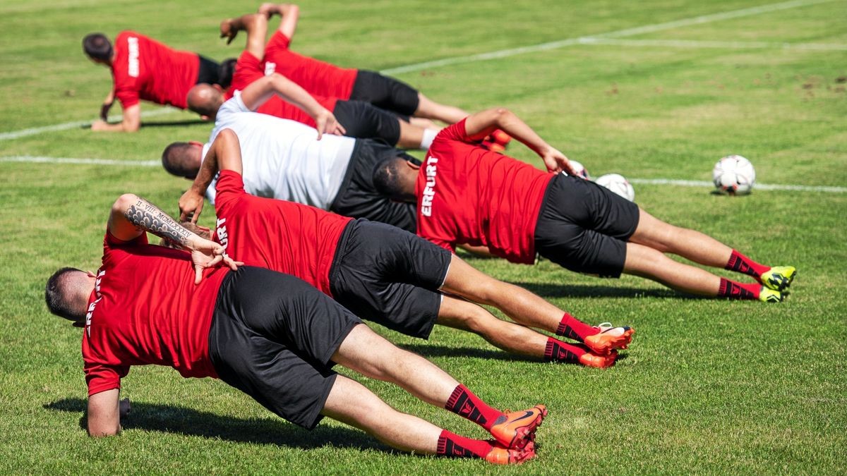 Am Mittwoch fand für Rot-Weiß Erfurt das erste Training nach der Sommerpause statt.