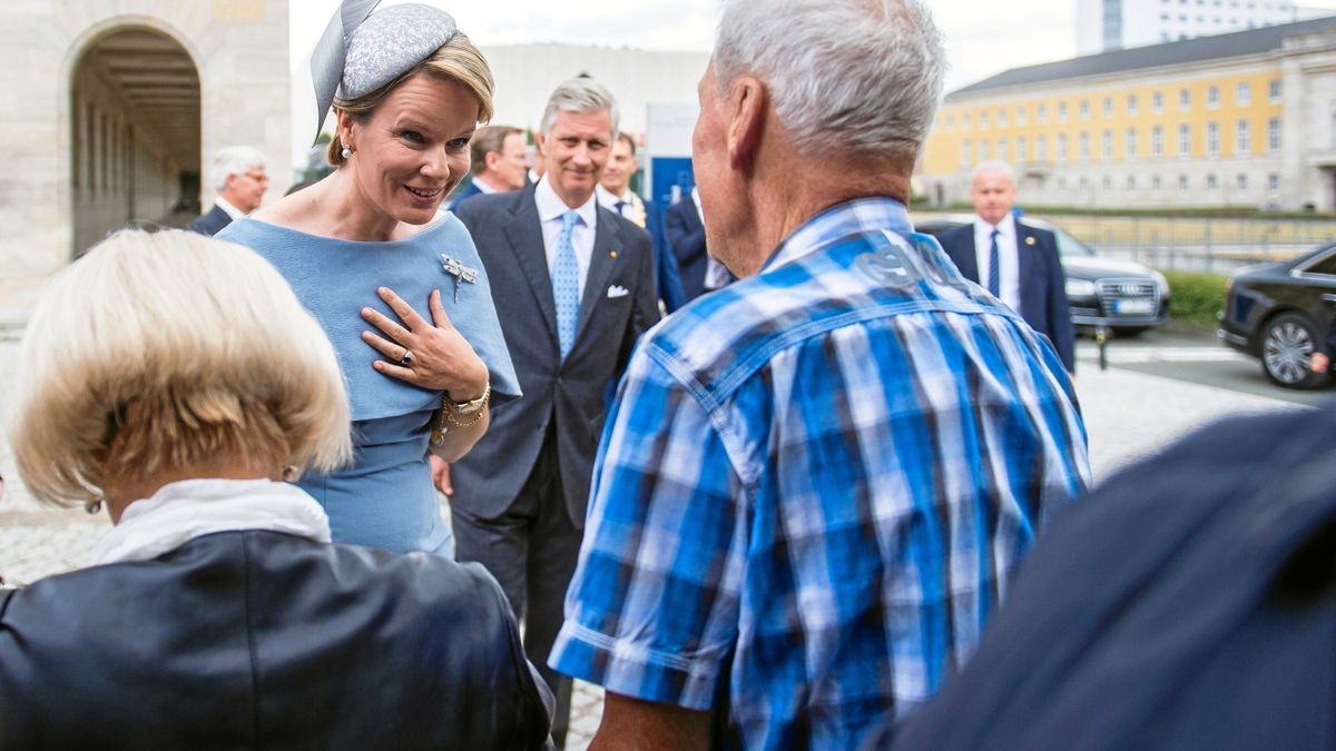 Gemeinsam mit Ministerpräsident Bodo Ramelow (Linke) und seiner Frau Germana Alberti vom Hofe besichtige man Schloss Friedenstein in Gotha, die Gedenkstätte Buchenwald und das Bauhaus-Museum sowie das Neue Museum in Weimar.