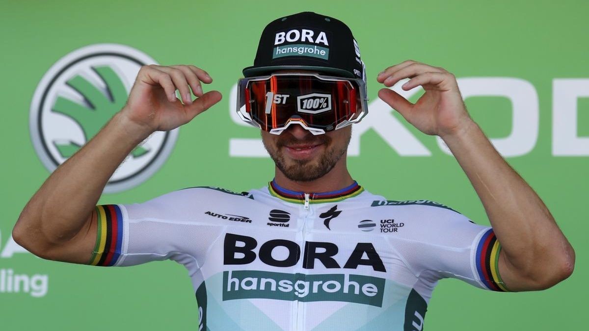 Peter Sagan zelebriert seinen Etappensieg bei der Tour de France.