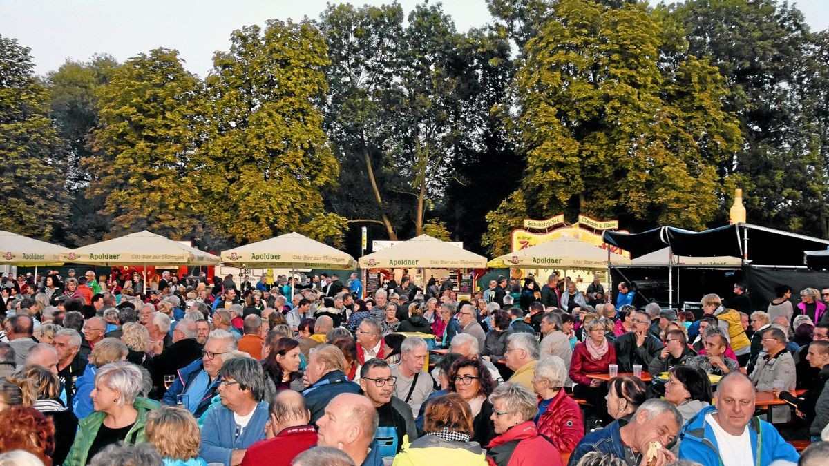 Zum Apoldaer Musiksommer kamen im vergangenen Jahr Hunderte zur Promenade.