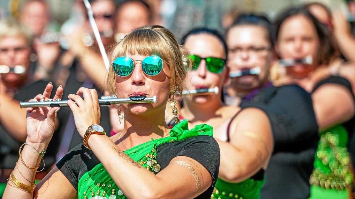 25/08/2019 - Mühlhausen: Umzug zur 142. Mühlhäuser Stadtkirmes / Spielmannszug Sachsensiedlung (