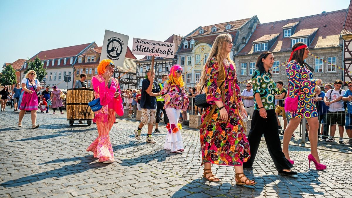 25/08/2019 - Mühlhausen: Umzug zur 142. Mühlhäuser Stadtkirmes / Mittelstraße (