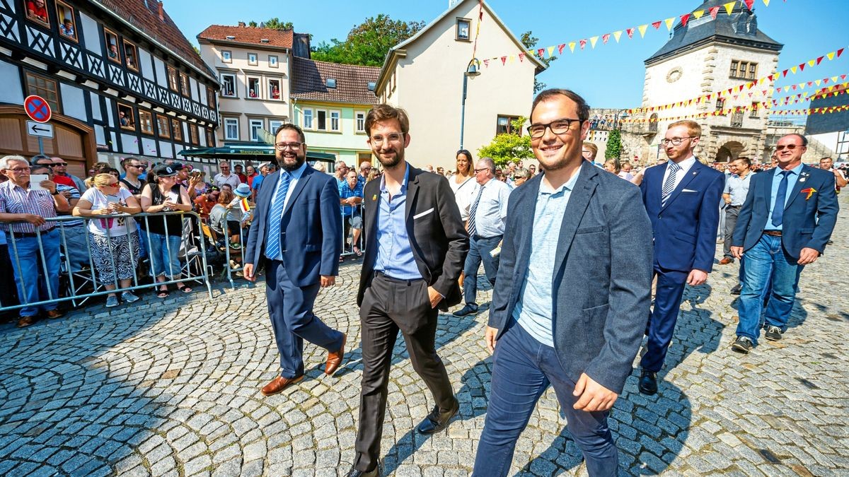 25/08/2019 - Mühlhausen: Umzug zur 142. Mühlhäuser Stadtkirmes / Jonas Urlach / Oleg Shevchenko / Steffen Thormann (