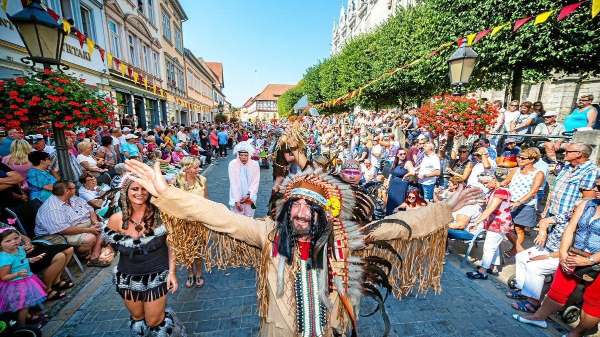 25/08/2019 - Mühlhausen: Umzug zur 142. Mühlhäuser Stadtkirmes / Wendewehr/ Weiße Mäuse (