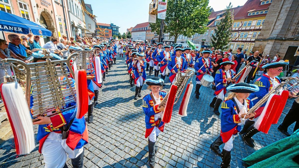 25/08/2019 - Mühlhausen: Umzug zur 142. Mühlhäuser Stadtkirmes / Stadtspielmannszug Mühlhausen (