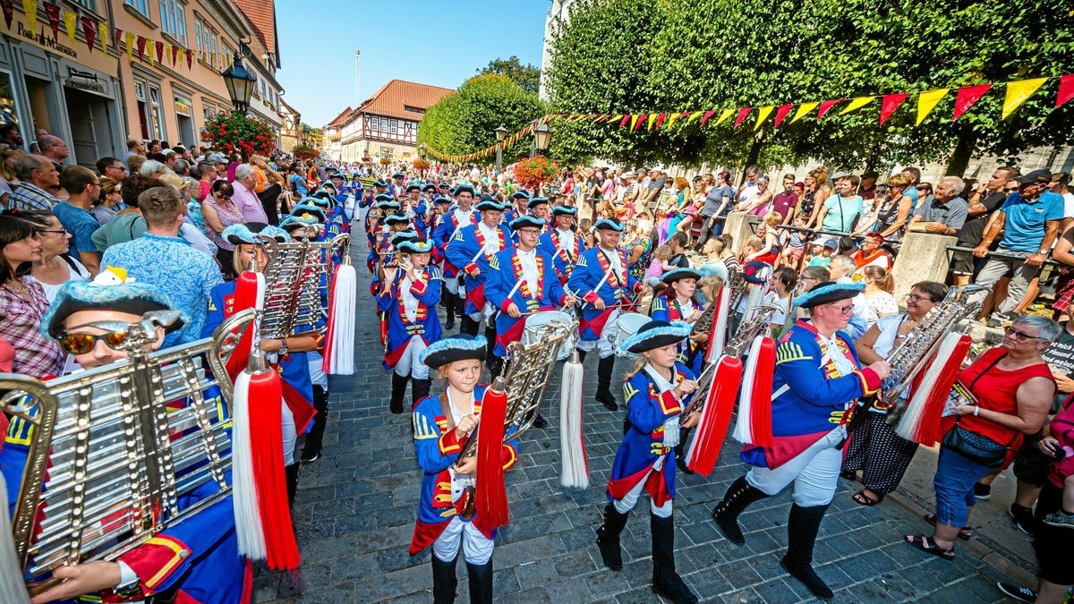 25/08/2019 - Mühlhausen: Umzug zur 142. Mühlhäuser Stadtkirmes / Stadtspielmannszug Mühlhausen (