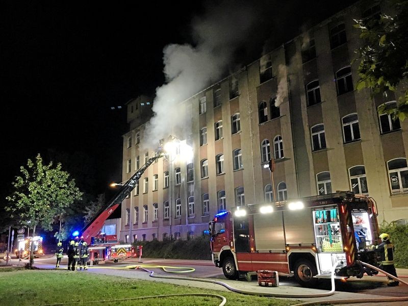 Erneut Feuer in leerstehendem Gebäude in Gera