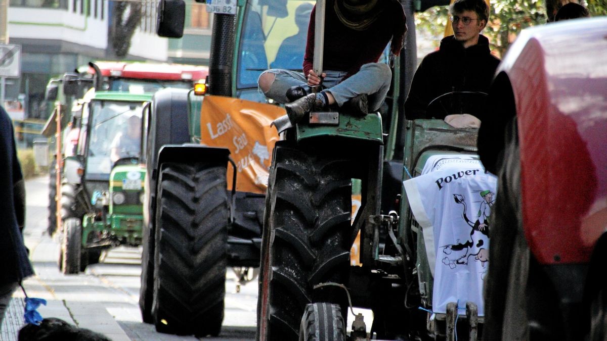 Die Arbeitsgemeinschaft Bäuerliche Landwirtschaft (ABL) hat gemeinsam mit dem Naturschutzbund Thüringen (NABU) und weiteren 18 Initiativen und Verbänden am Samstag, 28. September, in Erfurt für eine enkeltaugliche Landwirtschaft demonstriert - und dabei auch einen breiten Forderungskatalog aufgemacht, der vor allem auf die finanzielle Unterstützung für existenzgründende Jungbauern und gegen den Landverkauf an Großinvestoren zielt. Mit 50 Traktoren an der Spitze zog der Demozug vom Willy-Brand-Platz über den Juri-Gagarin-Ring durch die Neuwerkstraße zum Anger.