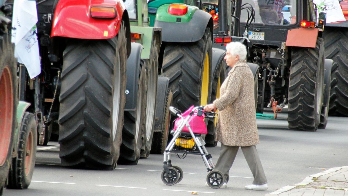 Die Arbeitsgemeinschaft Bäuerliche Landwirtschaft (ABL) hat gemeinsam mit dem Naturschutzbund Thüringen (NABU) und weiteren 18 Initiativen und Verbänden am Samstag, 28. September, in Erfurt für eine enkeltaugliche Landwirtschaft demonstriert - und dabei auch einen breiten Forderungskatalog aufgemacht, der vor allem auf die finanzielle Unterstützung für existenzgründende Jungbauern und gegen den Landverkauf an Großinvestoren zielt. Mit 50 Traktoren an der Spitze zog der Demozug vom Willy-Brand-Platz über den Juri-Gagarin-Ring durch die Neuwerkstraße zum Anger.