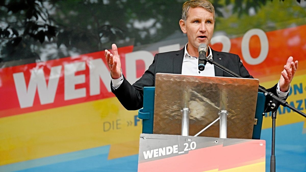 „Höcke (im Bild) sät genau den Ungeist, der zu dem Terrorakt von Halle geführt hat“, so Georg Maier.