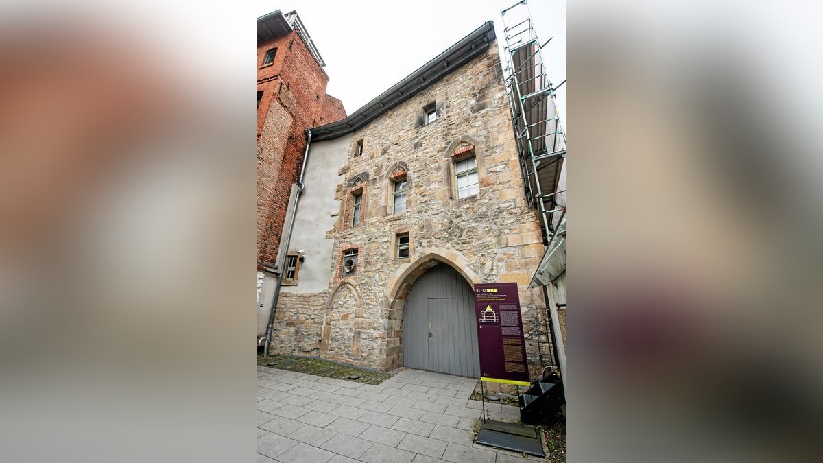 Eingang zur Alten Synagoge, die an diesem Wochenende Geburtstag feiert.