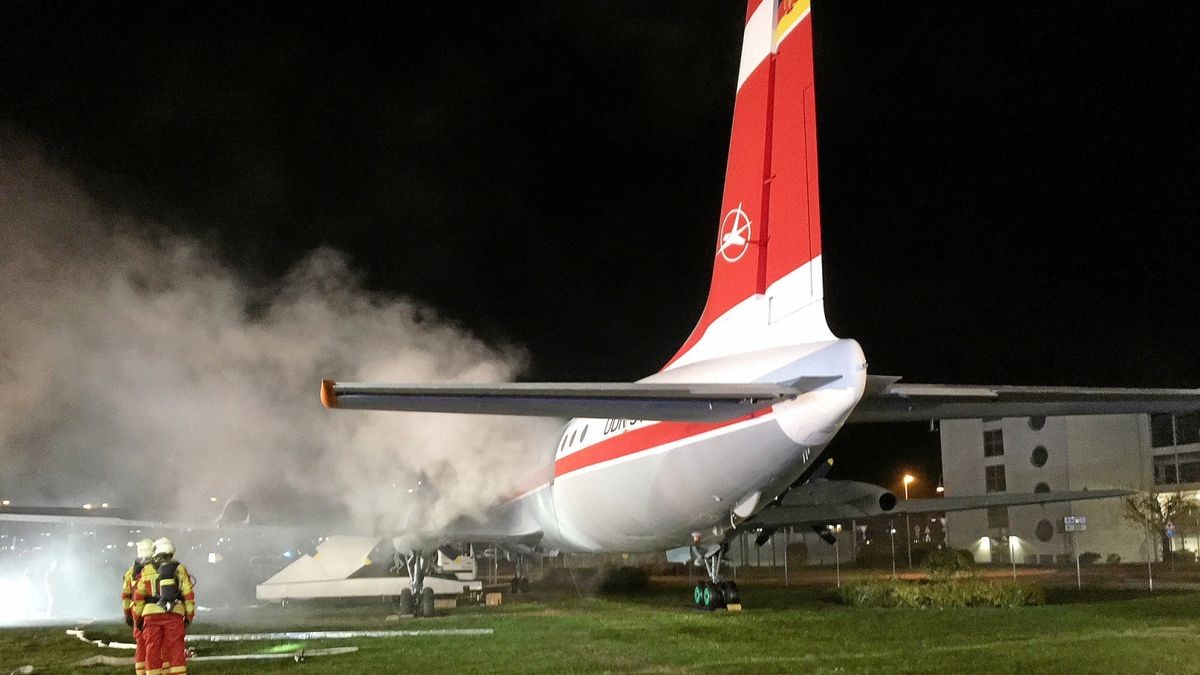 Auf dem Erfurter Flughafen fand am Freitagabend eine Großübung statt.