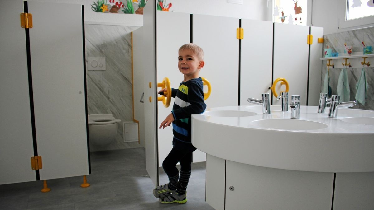 DRK-Kindergarten Mischka in Worbis erhält zwei neue Waschräume