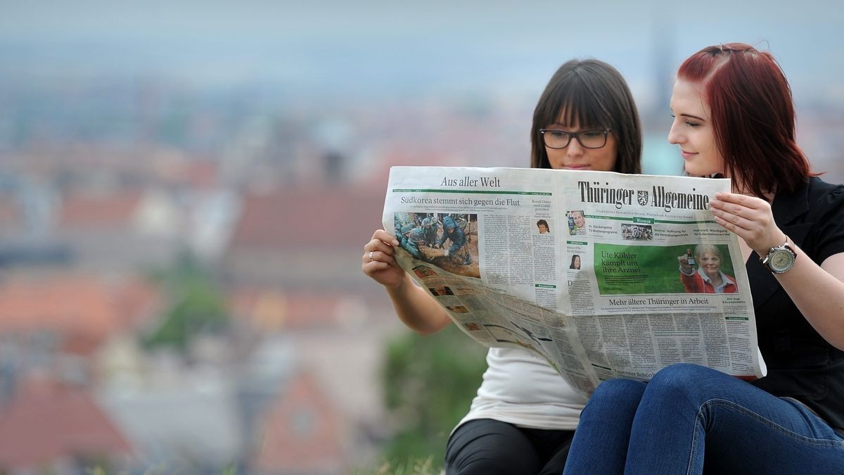 Die Zeitungslektüre gehört für viele Thüringer zu einem gelungenen Tag.