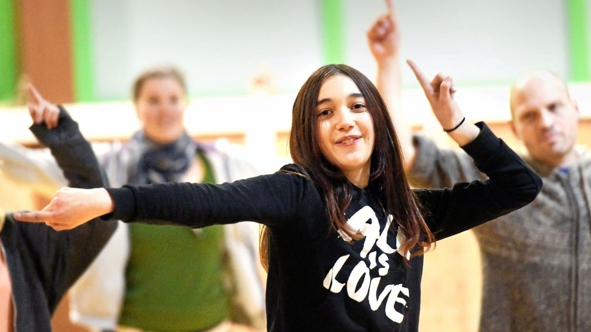 Charline Andersen (12) beherrschte die Choreografie schon nach wenigen Übungsstunden perfekt.