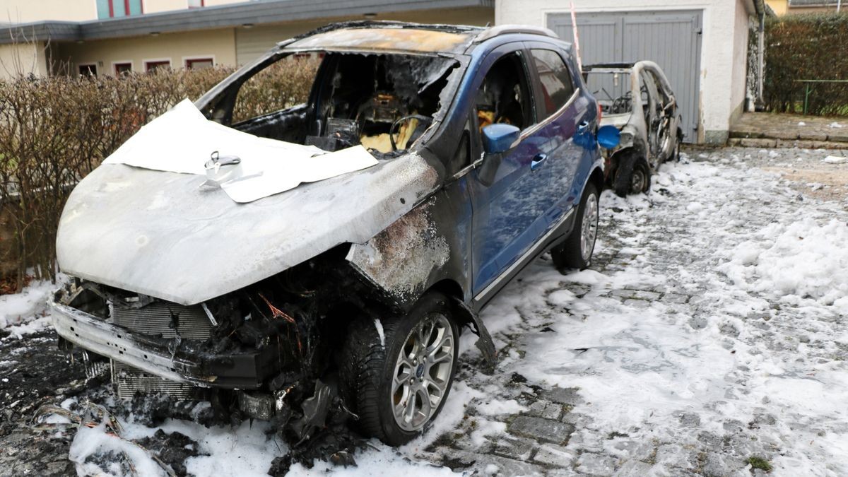 Zwei Fahrzeuge auf dem Grundstück der Jenaischen Burschenschaft Germania gingen in der Nacht zu Donnerstag in Flammen auf.