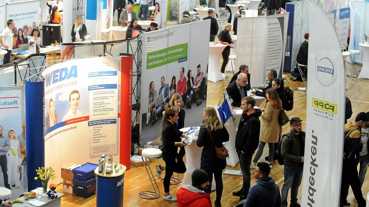 Die Jobmesse findet nun Ende Mai in der Erfurter Thüringenhalle statt.