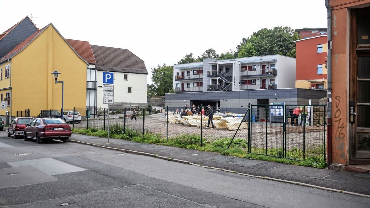 Vollsperrung in der Siebleber Straße in Gotha