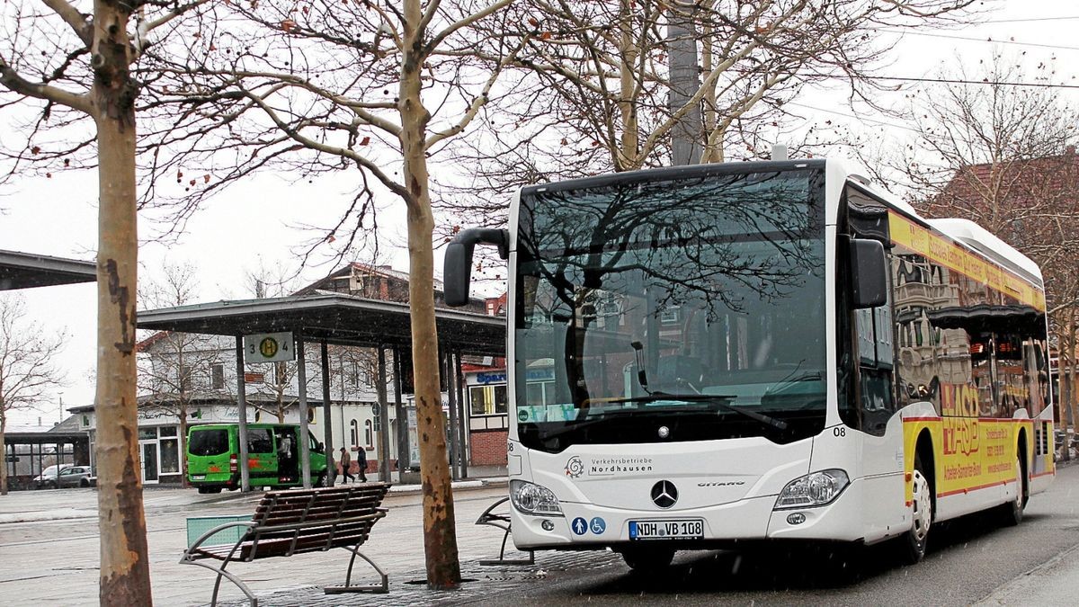 Die Nordhäuser Verkehrsbetriebe sind mit Bus und Straßenbahn für den ÖPNV im Landkreis unterwegs.