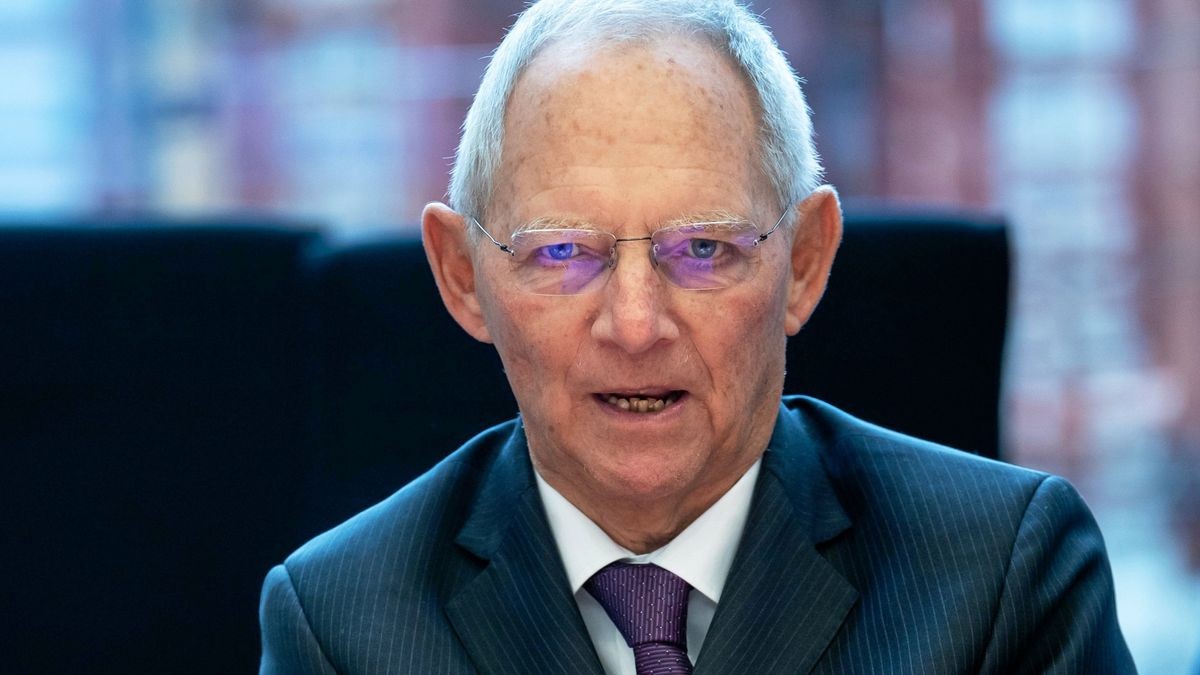 Bundestagspräsident Wolfgang Schäuble (Archivbild) 