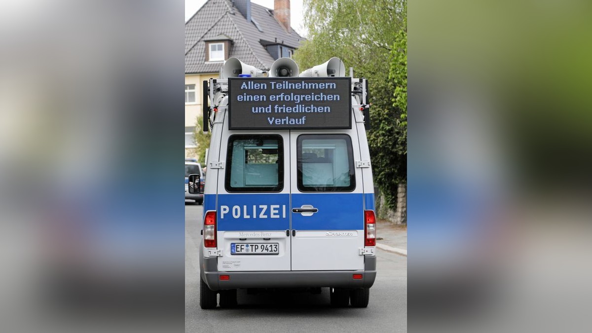 Noch ist unklar, wie intensiv der Einsatz der Polizei zum 1. Mai in Erfurt sein wird.     