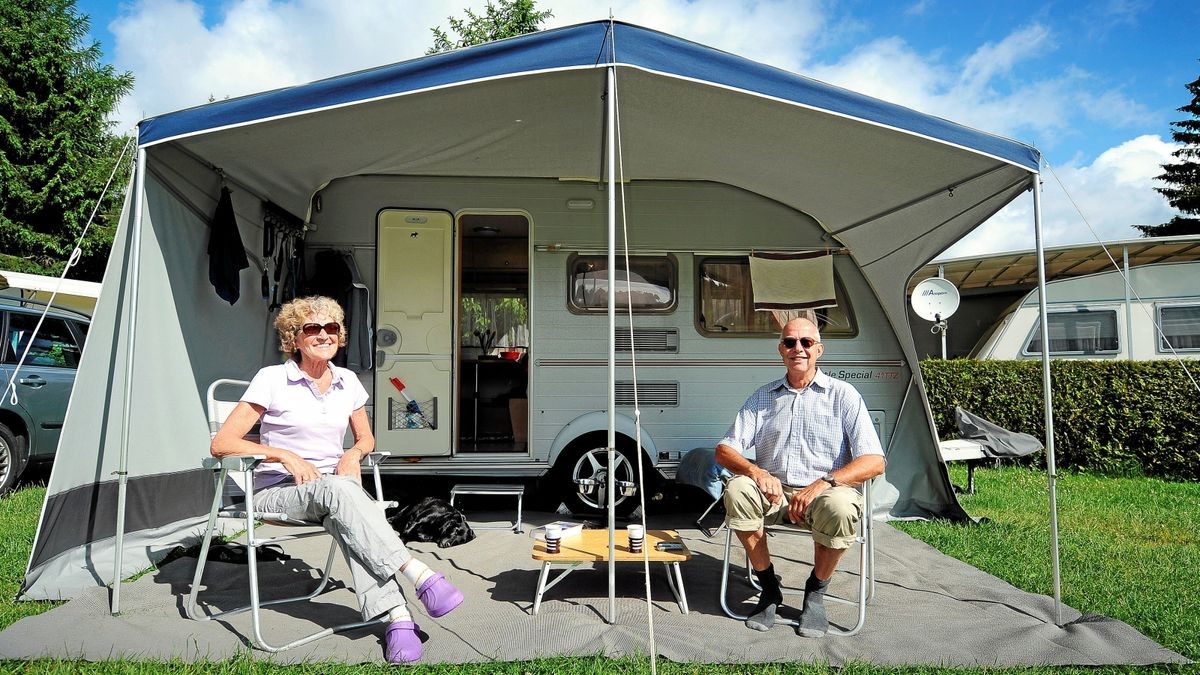 Der Campingplatz Paulfeld bei Catterfeld ist beliebt. Zeltcamper müssen aber noch bis Juli warten.