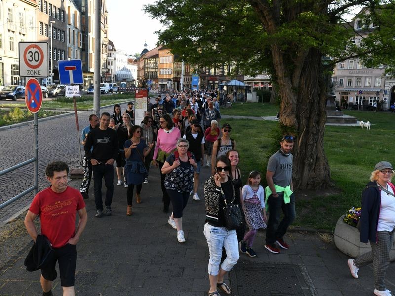 Eisenach Proteste gegen CoronaRegeln