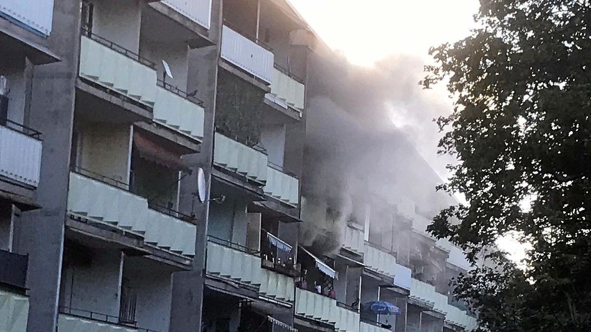 Brand am Vatertagmorgen in Sömmerda.