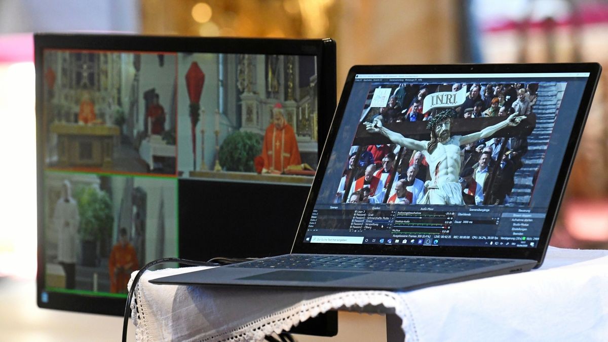 Die Heiligenstädter Palmsonntagsprozession fiel wegen der Coronsa-Krise aus. Weihbischof Reinhard Hauke hielt in der St.-Aegidien-Kirche für die Gläubigen einen Online-Gottesdienst, der übertragen wurde.