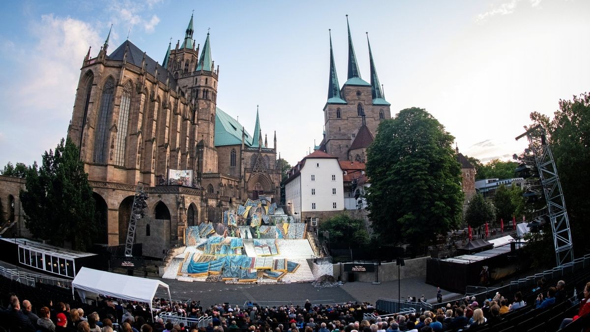 Die Erfurter Domstufenfestspiele sollen Corona-Hilfen in Höhe von vier Millionen Euro Ausgleich für Einnahmeverluste erhalten, obwohl sie in abgespeckter Version stattfinden (Archivbild).