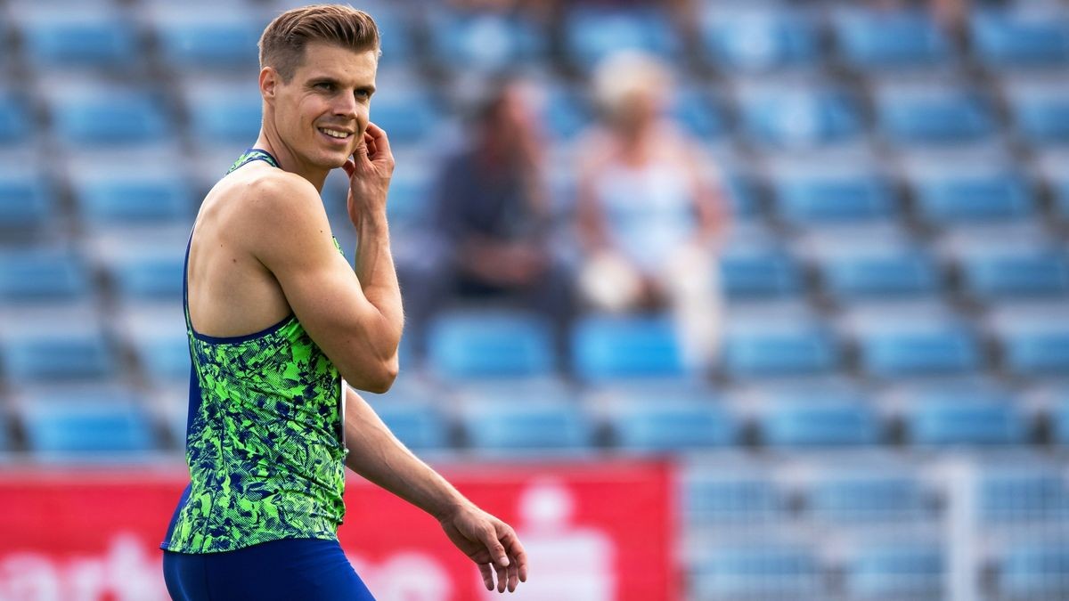 Sprinter Julian Reus geht am Freitag in Erfurt an den Start (Archivbild).