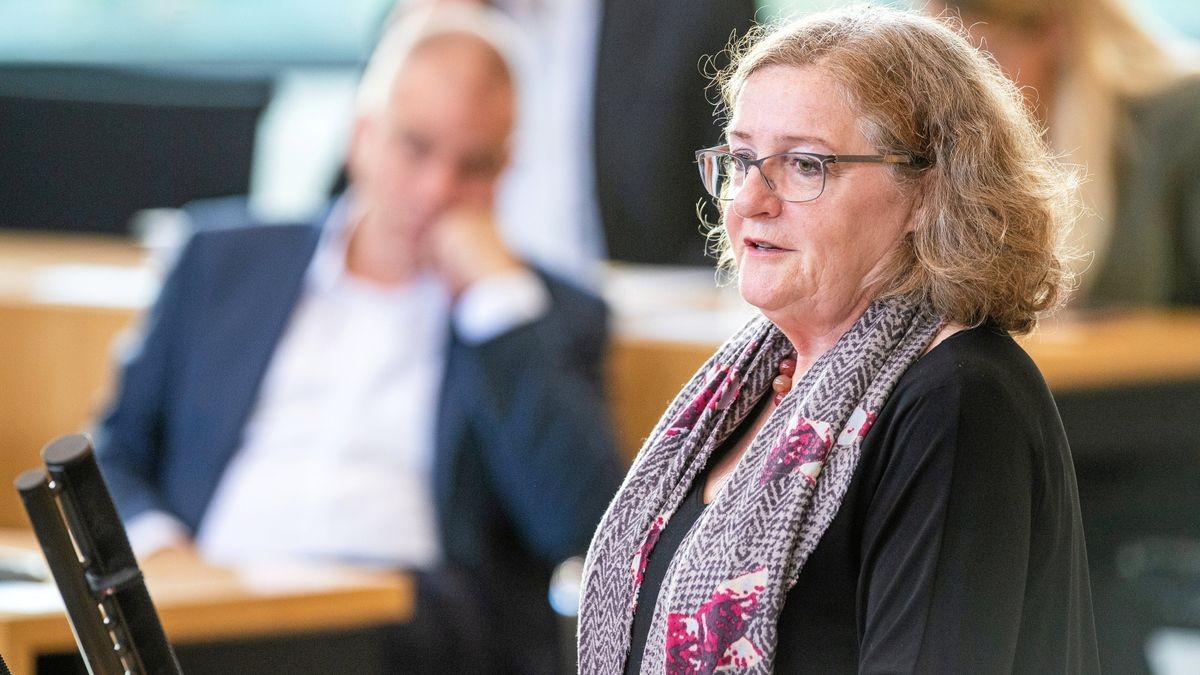 Dorothea Marx (SPD) im Thüringer Landtag.