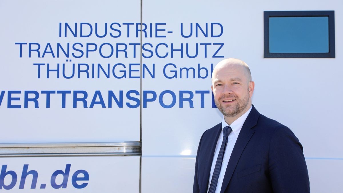 Wolf-Rüdiger Wirth, Geschäftsführer der Firma Industrie- und Transportschutz Thüringen GmbH in Erfurt.  